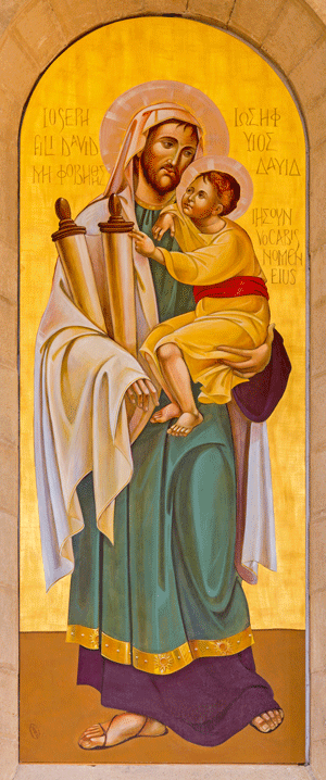 St. Joseph Icon of St. Joseph written by Franciscan Father Nathanael Theuma.